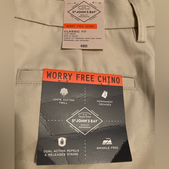 St. John’s Bay Worry Free Chino Classic Fit (NWT) - Picture 5 of 8